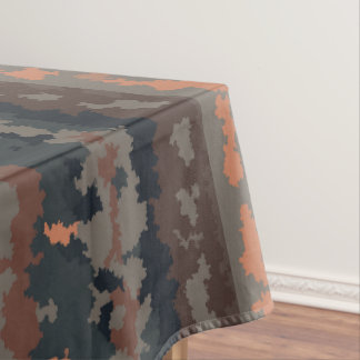 Toalha De Mesa Design Abstrato Terra Escura de Outono