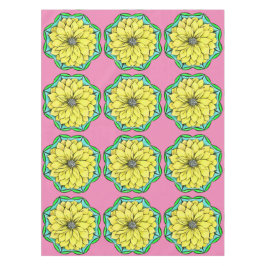 Toalha De Mesa Design AMARELO da POINSÉTIA