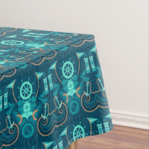 Toalha De Mesa Design azul náutico