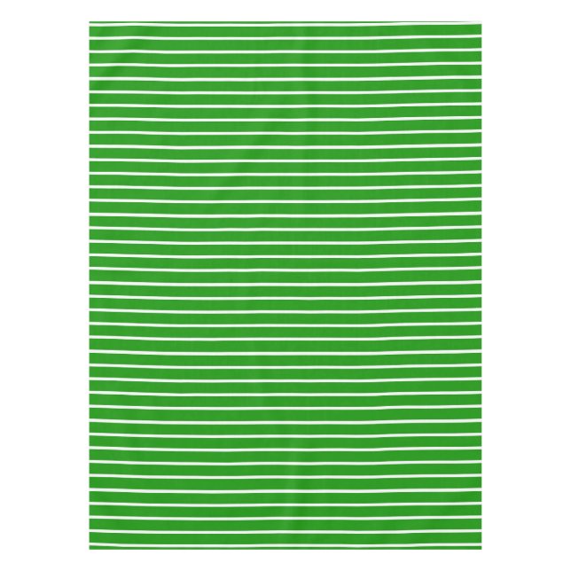 Toalha De Mesa Design das faixas verdes e brancas (Frente)
