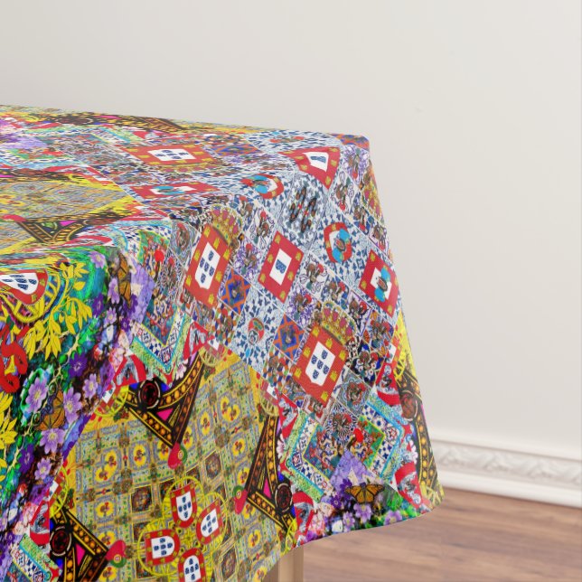 Toalha De Mesa Design de arte popular portuguesa (Posição Original)