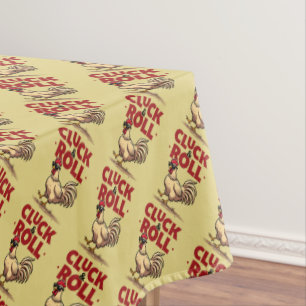 Toalha De Mesa Design de Cartoon Legal "Cluck & Roll" engraçado