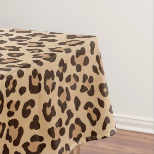 Toalha De Mesa design de estampa exótica de leopardo