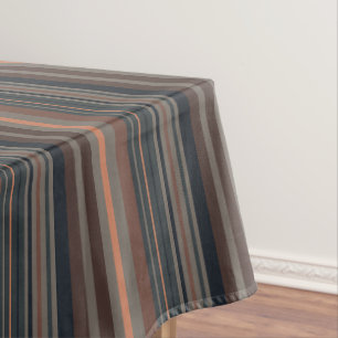 Toalha De Mesa Design de Listras de Bosque Floresta Escura