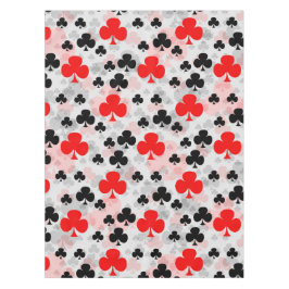 Toalha De Mesa Design de padrão abstrato do Red Black Clover Club