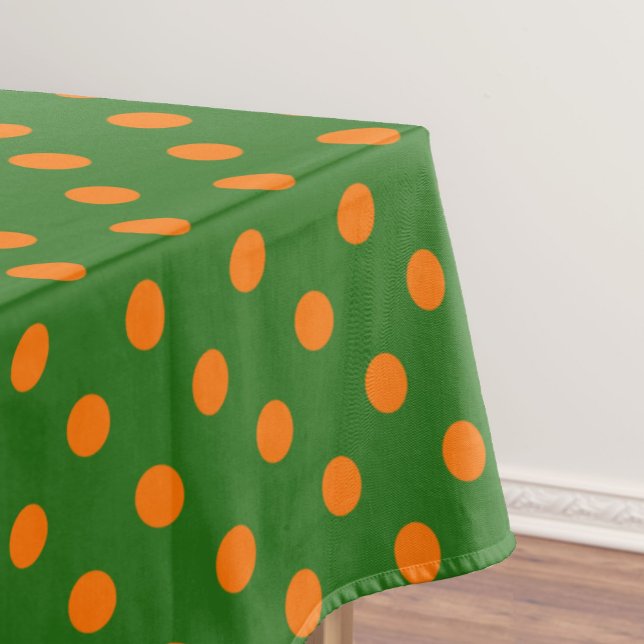 Toalha De Mesa Design de padrão de bolinhas pontilhadas laranja s (Criador carregado)
