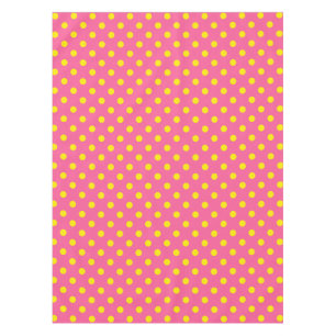 Toalha De Mesa Design de Padrão do Bolinhas Amarelo a Rosa