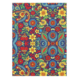 Toalha De Mesa Design do Rainbow Colour Flor Paisley