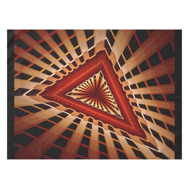 Toalha De Mesa Design Gráfico Fractal Moderno de Fantasia 3D (Frente (Horizontal))