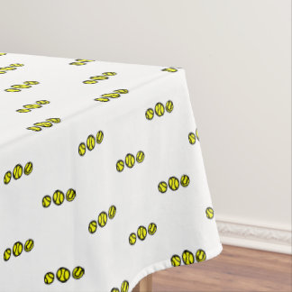 Toalha De Mesa Design impressão de bola de tênis amarelo