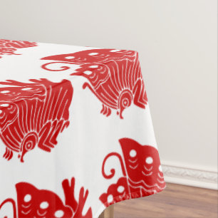 Toalha De Mesa Design Kamon Japonês de Borboleta Asiática