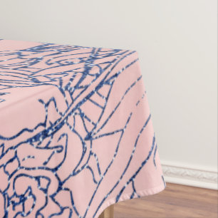 Toalha De Mesa Design na moda, Marinho metálico, azul e cor-de-r
