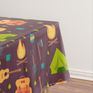 Toalha De Mesa Design Outdoorsy de acampamento legal do teste