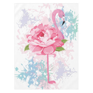 Toalha De Mesa Design pintado mão do flamingo