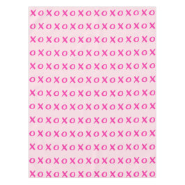 Toalha De Mesa Dia de os namorados rosa XOXO