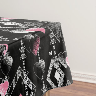 Toalha De Mesa Dia de os namorados sem costura ama corações pre