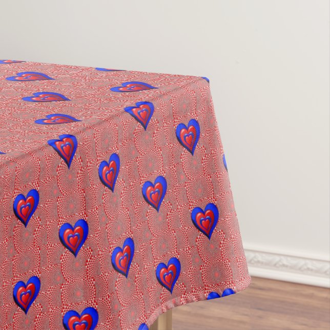 Toalha De Mesa Dia de os namorados Tablecloth Heart (Posição Original)