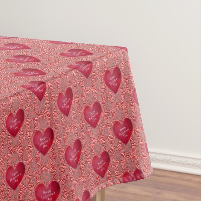 Toalha De Mesa Dia de os namorados Tablecloth Heart (Posição Original)