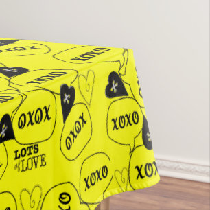 Toalha De Mesa dia de os namorados Tablecloth XOXO Muito Amor 