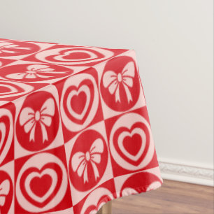 Toalha De Mesa Dia de os namorados Vermelho dos Arcos e Corações 