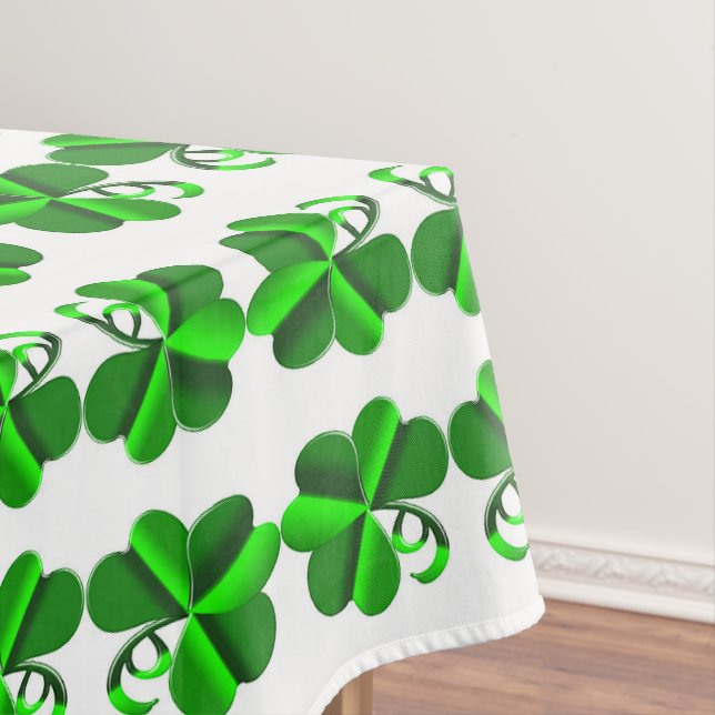 Toalha De Mesa Dia de St Patrick. Teste padrão do trevo (Posição Original)