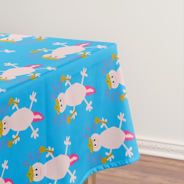 Toalha De Mesa Dia dos Mortos do Axolotl Mexicano (Posição Original)