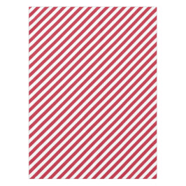 Toalha De Mesa Diagonal red and white stripes pattern