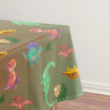 Toalha de Mesa Dinossauro e Ovos de Dinossauro Ton