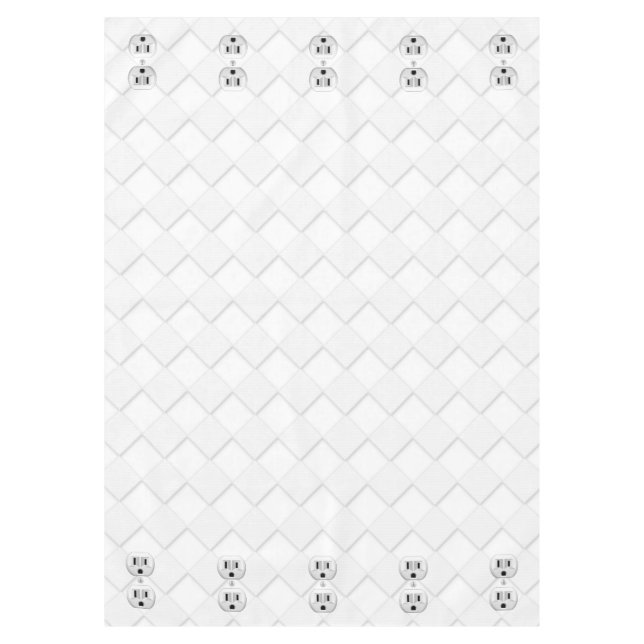 Toalha De Mesa Disjunção de tomada elétrica Personaliza isso (Frente)