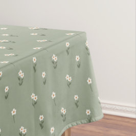 Toalha De Mesa Ditsy Floral Cottagecore Boho Wildflower Sage