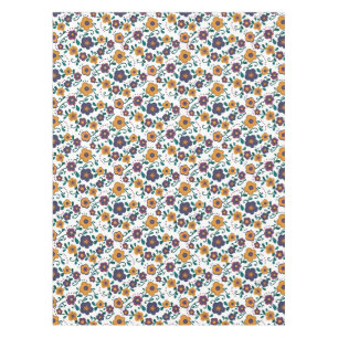 Toalha De Mesa Ditzy Folk Art Retro Daisy, de 70 anos, em Jewel T