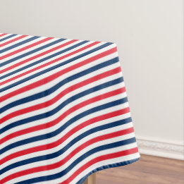 Toalha De Mesa Diversão Vermelho Branco e Azul Celebração Patriót
