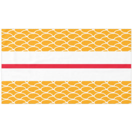 Toalha De Mesa Divisória Amarelo Amarelo Laranja Ondas Vermelhas 