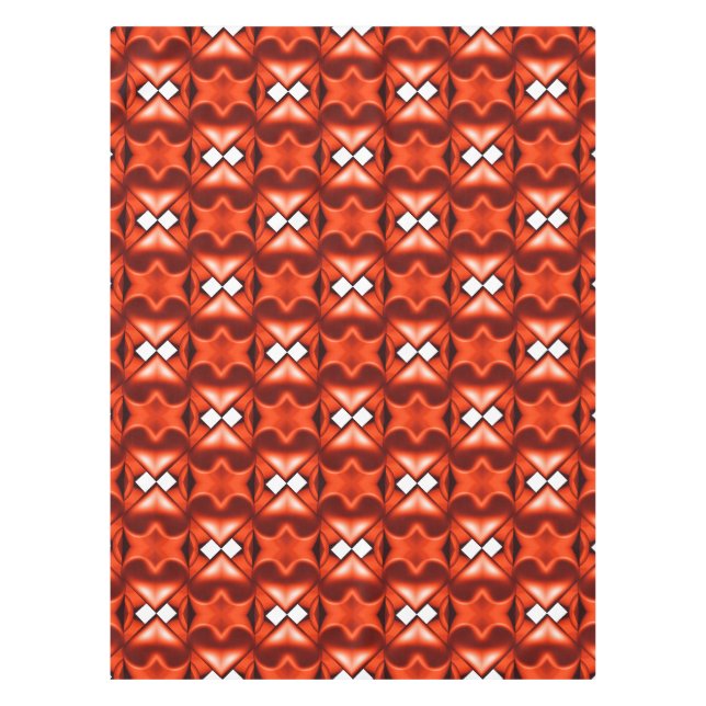 Toalha De Mesa Dois Corações Laranja (Frente)