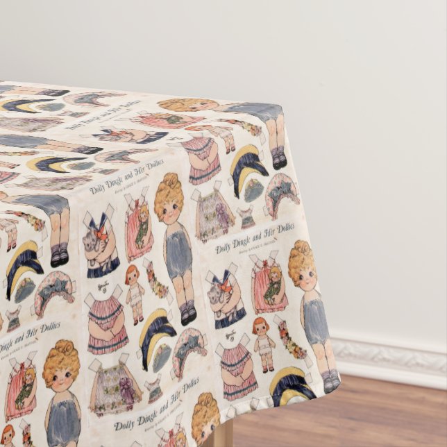 Toalha De Mesa Dolly Dingle e sua mesa de bonecas (Posição Original)