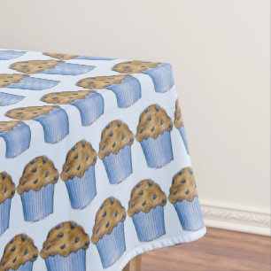 Toalha De Mesa Domingo Breakfast BrunParty Blueberry Muffin