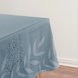Toalha De Mesa Dusty Blue Wedding Vintage Botanical