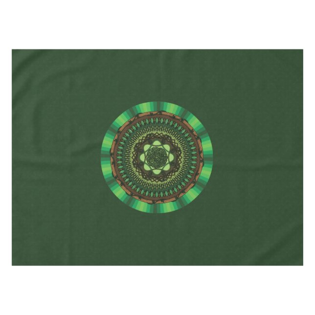 Toalha De Mesa Earth Mandala Tablecloth (Frente (Horizontal))