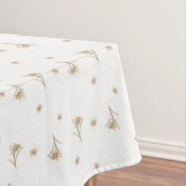Toalha De Mesa Edelweiss Alpina Flower Watercolor Tablecloth