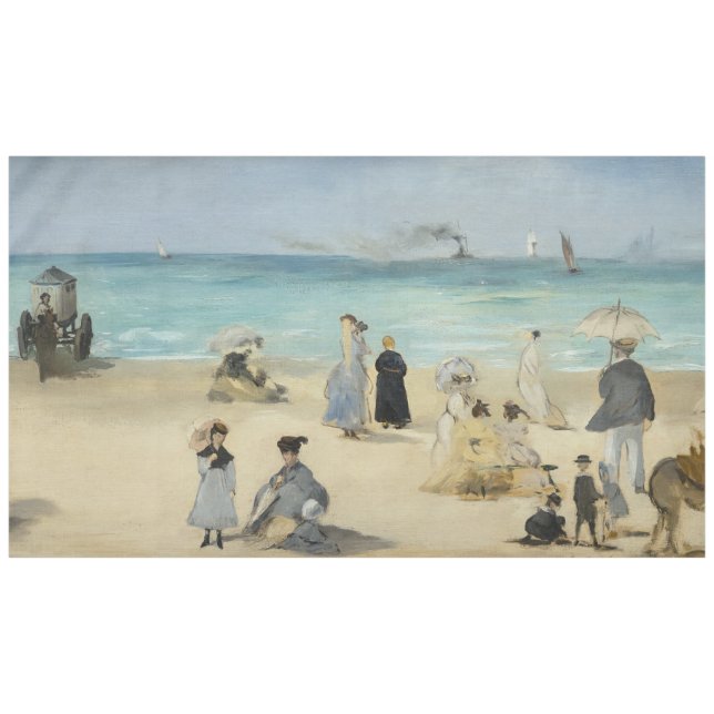 Toalha De Mesa Edouard Manet - Na Praia, Boulogne-sur-Mer (Frente (Horizontal))