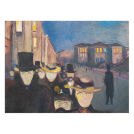Toalha De Mesa Edvard Munch - Noite em Karl Johan Street