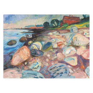Toalha De Mesa Edvard Munch - Shore com Casa Vermelha