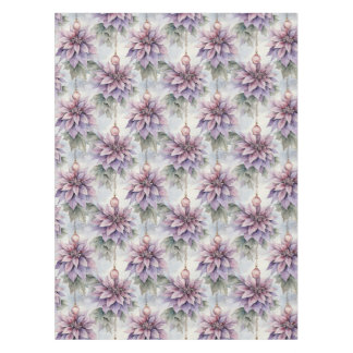 Toalha De Mesa Elegância Roxa e Dourada