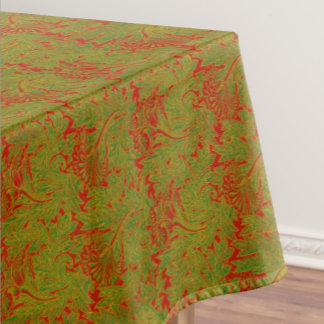 Toalha De Mesa Elegant Classic William Morris Red Green Gold