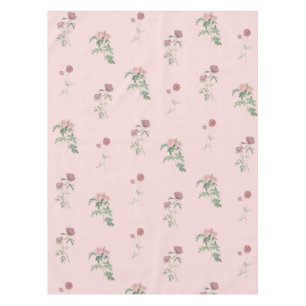 Toalha De Mesa Elegante Boho Vintage Rosa Padrão Floral Primavera