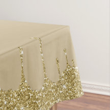 Elegante Brilho Dourado Derretido Glam