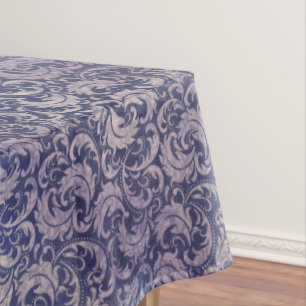 Toalha De Mesa Elegante Cor damasco roxa