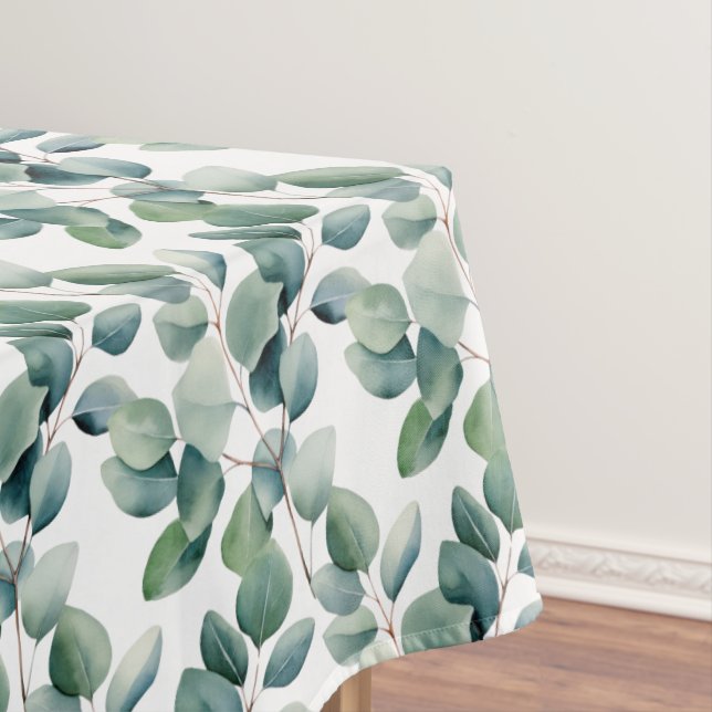 Toalha De Mesa Elegante Eucalyptus deixa Mesa verde (Posição Original)