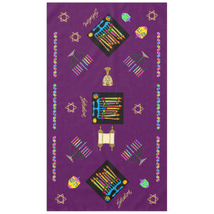 Toalha De Mesa Elegante Hanukkah Chanukah Tablecover
