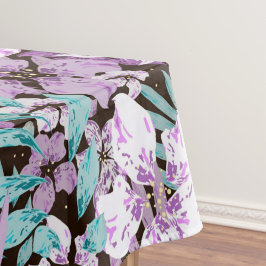 Toalha De Mesa Elegante padrão decorativo floral aquarela  